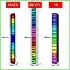 Thanh đèn LED RGB 3D 32 40 64 nháy theo nhạc, đế để bàn và cổng USB, trang trí 5
