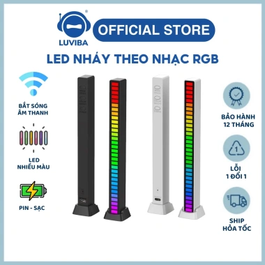 Thanh đèn LED theo nhạc RGB LUVIBA LED01 - Đèn nhiều màu, giá chỉ 75.000đ