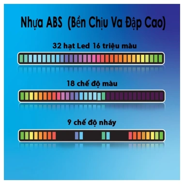 Thanh đèn LED theo nhạc RGB LUVIBA LED01 - Đèn nhiều màu, giá chỉ 75.000đ 6 Thanh đèn LED theo nhạc RGB LUVIBA LED01 - Đèn nhiều màu, giá chỉ 75.000đ 6