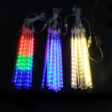 Thanh Đèn Mưa Sao Băng 8 Thanh 50cm - Đèn LED Mưa Rơi Trang Trí Ngoài Trời Noel Tết Sân Vườn