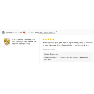 Thanh gạo lứt chà bông Việt Thái - healthy ít calo, tiện lợi người bận rộn 250g 7 Thanh gạo lứt chà bông Việt Thái - healthy ít calo, tiện lợi người bận rộn 250g 7