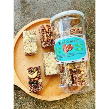 Thanh gạo lứt mix hạt và chà bông thơm ngon, dinh dưỡng, chỉ 75.000 VND