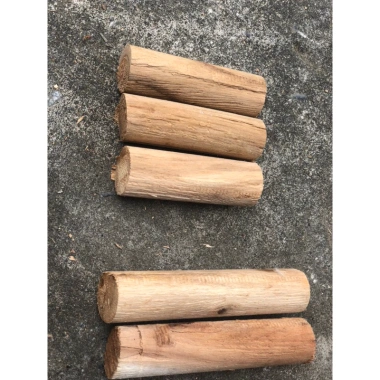 Thanh Gỗ Bo Tròn 3cm x 15cm - Đồ Chơi, Trang Trí Tết Lễ Hội Thôn Quê, 2.000₫