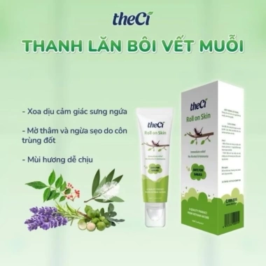Thanh lăn Theci 8ml - Giảm ngứa vết muỗi đốt, an toàn cho bé, chỉ 99.000đ 5 Thanh lăn Theci 8ml - Giảm ngứa vết muỗi đốt, an toàn cho bé, chỉ 99.000đ 5