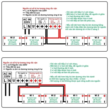 Thanh Led Hắt 3 Bóng Siêu Sáng 12V Chip 2.835 Mặt Nhựa 1 Dây 20 Thanh Giá 19.080₫ 3