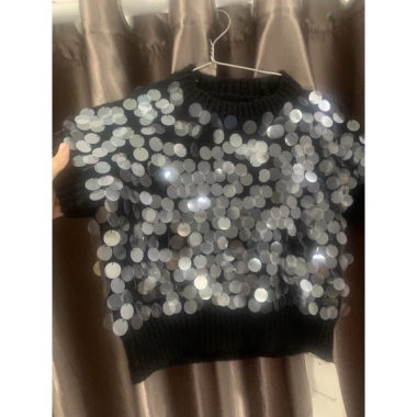 Thanh lý áo len bling bling size S Newtag - Giá chỉ 500.000đ, giảm 20%