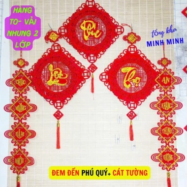 THANH LÝ Câu Đối Tết và Quạt Khánh Tết Tài Lộc May Mắn - Chọn Mẫu - Giá 55.000 7