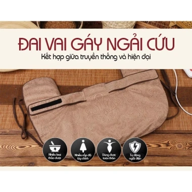 Thanh lý giá gốc Đai vai cổ gáy ngải cứu - Đai quấn cổ, làm nóng, chỉ 119.000₫