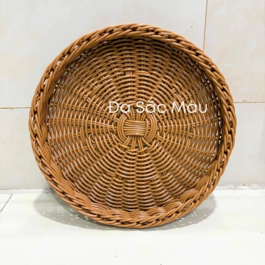 Thanh lý giá xưởng: Mẹt nhựa đan đa năng đựng đồ ăn, khay dĩa trái cây, rau củ, BBQ - Giá chỉ 62.000đ