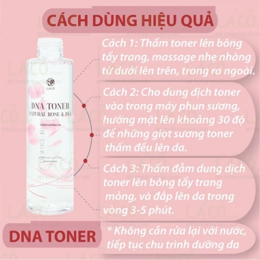 Thanh lý mất vỏ LACO DNA Toner Dưỡng Da Nước Hoa Hồng Cá Hồi Giá 3.000đ 3 Thanh lý mất vỏ LACO DNA Toner Dưỡng Da Nước Hoa Hồng Cá Hồi Giá 3.000đ 3