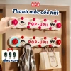 Thanh móc treo cốc hút HPS họa tiết dễ thương, móc hút chân không pop up cho nhà tắm, bếp, chìa khóa - Giá 51.000₫