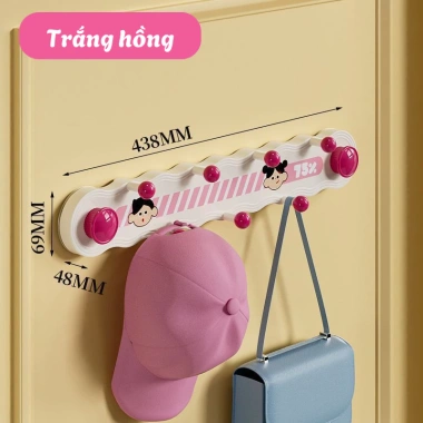 Thanh móc treo cốc hút HPS họa tiết dễ thương, móc hút chân không pop up cho nhà tắm, bếp, chìa khóa - Giá 51.000₫