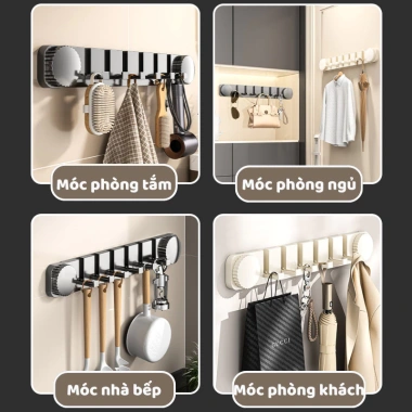 Thanh Móc Treo Đồ Đa Năng Cốc Hút Gắn Tường GoMarket - Tiện Lợi, Giá 63.000 VND 4 Thanh Móc Treo Đồ Đa Năng Cốc Hút Gắn Tường GoMarket - Tiện Lợi, Giá 63.000 VND 4