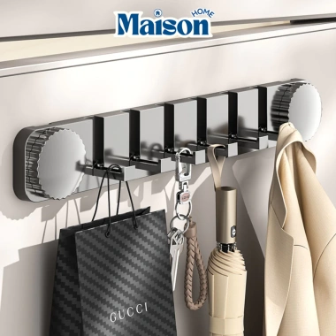 Thanh Móc Treo Đồ Đa Năng Gắn Tường MAISON - Hút Chân Không, Giá 66.000₫