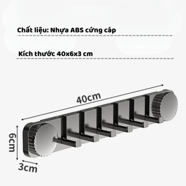 Thanh Móc Treo Đồ Đa Năng Gắn Tường MAISON - Hút Chân Không, Giá 66.000₫