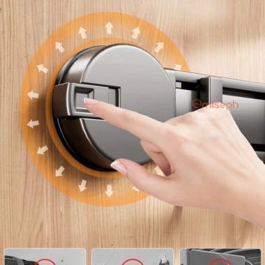 Thanh móc treo đồ hút chân không đa năng nhà tắm bếp – Không khoan, không keo, 45.000₫ 2