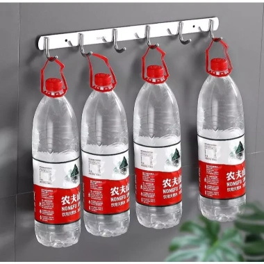 Thanh móc treo đồ inox 304 sáng bóng gắn tường tiện lợi 3-5-7 móc chỉ 22.000đ