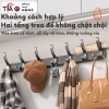 Thanh móc treo đồ TÁOHOME thép carbon hiện đại, móc áo cửa ra vào, nhà tắm, lắp dán tường chắc chắn - 69.000₫ 2