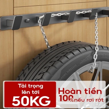 Thanh Móc Treo Tường Đa Năng Chịu Tải - Treo Quần Áo Nón, Đồ Nhà Tắm, 58.000đ