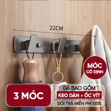 Thanh Móc Treo Tường Đa Năng Chịu Tải - Treo Quần Áo Nón, Đồ Nhà Tắm, 58.000đ 10 Thanh Móc Treo Tường Đa Năng Chịu Tải - Treo Quần Áo Nón, Đồ Nhà Tắm, 58.000đ 10