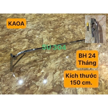 Thanh phơi quần áo gấp gọn cao cấp SU 304 thiết kế mới tiết kiệm không gian bảo hành 24 tháng giá 190.000₫