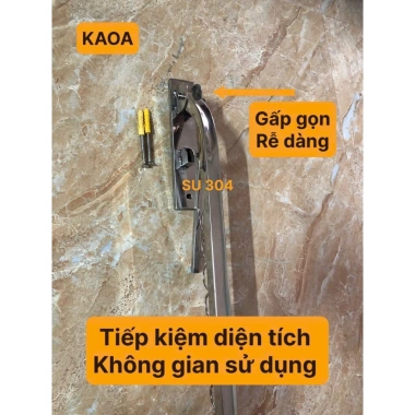 Thanh phơi quần áo gấp gọn cao cấp SU 304 thiết kế mới tiết kiệm không gian bảo hành 24 tháng giá 190.000₫ 6 Thanh phơi quần áo gấp gọn cao cấp SU 304 thiết kế mới tiết kiệm không gian bảo hành 24 tháng giá 190.000₫ 6