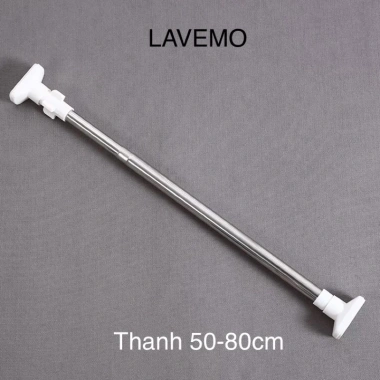 Thanh treo đa năng LAVEMO TT01 inox không khoan tường Giá chỉ 70.000 VNĐ