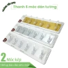 Thanh treo dán tường trong suốt 6 móc liền mạch đa năng, siêu chắc, chịu lực cao - 16.900₫ 2