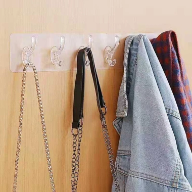 Thanh treo dán tường trong suốt 6 móc liền mạch đa năng, siêu chắc, chịu lực cao - 16.900₫ 6 Thanh treo dán tường trong suốt 6 móc liền mạch đa năng, siêu chắc, chịu lực cao - 16.900₫ 6