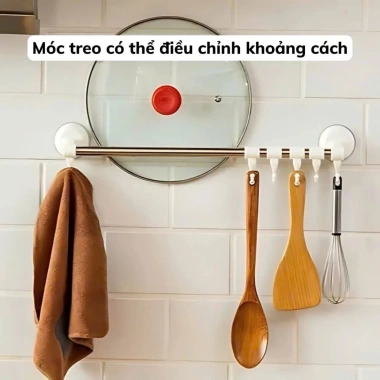 Thanh Treo Đồ Hút Chân Không Dán Tường - Giá Treo Không Cần Khoan, Tải Trọng Cao 4 Thanh Treo Đồ Hút Chân Không Dán Tường - Giá Treo Không Cần Khoan, Tải Trọng Cao 4
