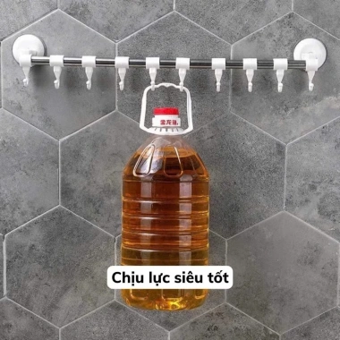 Thanh Treo Đồ Hút Chân Không Dán Tường - Giá Treo Không Cần Khoan, Tải Trọng Cao 5 Thanh Treo Đồ Hút Chân Không Dán Tường - Giá Treo Không Cần Khoan, Tải Trọng Cao 5