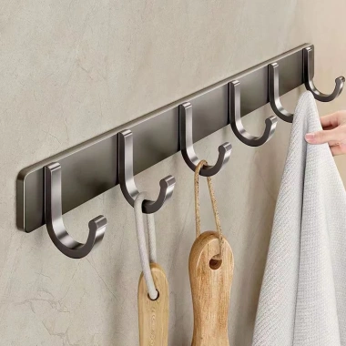 Thanh treo đồ móc quần áo Oenen gắn tường đa năng nhôm carbon siêu nhẹ 37.000₫