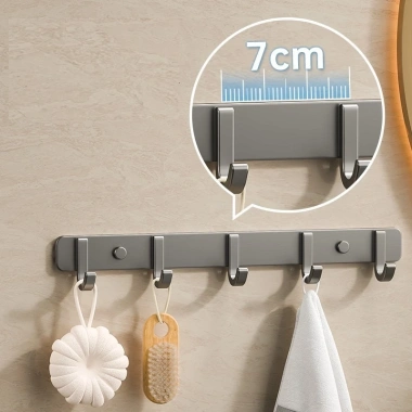 Thanh treo đồ móc quần áo Oenen gắn tường đa năng nhôm carbon siêu nhẹ 37.000₫
