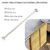 Thanh treo inox 304 treo rèm/quần áo không đục tường, lắp nhanh, giá 46.000₫