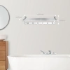 Thanh treo khăn nhà tắm Deli QUI PHÚC inox 304 không gỉ sáng bóng, móc treo, đa kích thước 3