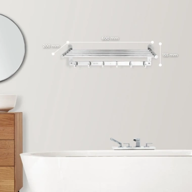 Thanh treo khăn nhà tắm Deli QUI PHÚC inox 304 không gỉ sáng bóng, móc treo, đa kích thước 3 Thanh treo khăn nhà tắm Deli QUI PHÚC inox 304 không gỉ sáng bóng, móc treo, đa kích thước 3