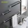 Thanh treo khăn nhà tắm ECOCO dán tường siêu chắc - 3 kích thước, 2 màu xám-đen, nhựa ABS, giảm giá 59.000 VND