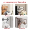 Thanh treo móc quần áo 5 lỗ xoay 360 độ gấp gọn, tiết kiệm diện tích - 30.000đ 5