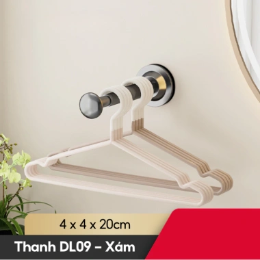 Thanh treo móc quần áo hút chân không bám chắc – Không khoan, giá 45.900₫ 10