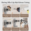 Thanh treo quần áo gấp gọn thép carbon, gắn tường không khoan, chỉ 101.100₫ 6