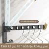 Thanh treo quần áo gấp gọn thép carbon, gắn tường không khoan, chỉ 101.100₫ 8