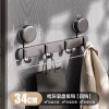 Thanh treo quần áo hút chân không cao cấp, nhôm bền đẹp, móc treo đồ phòng ngủ, chỉ 99.000₫ 4