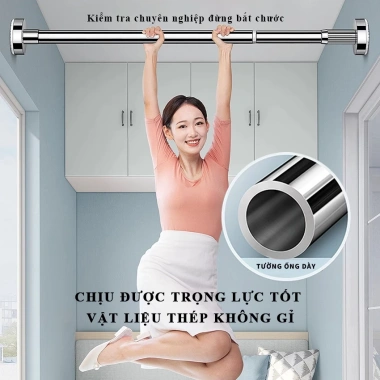 Thanh treo quần áo inox 304 không gỉ dán tường, chịu lực cao, giá 68.000₫ 4 Thanh treo quần áo inox 304 không gỉ dán tường, chịu lực cao, giá 68.000₫ 4
