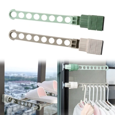 Thanh treo quần áo thông minh gắn tường Móc treo đồ căn hộ, văn phòng, giá 38.000₫ 4