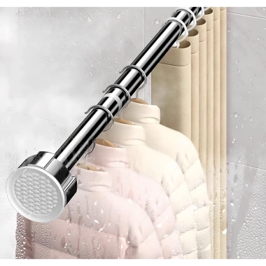 Thanh treo rèm inox 25mm YUYU - Sào phơi quần áo không khoan tường, lắp đặt nhanh, giá 156.644₫