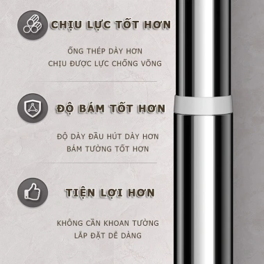Thanh treo rèm inox 25mm YUYU - Sào phơi quần áo không khoan tường, lắp đặt nhanh, giá 156.644₫