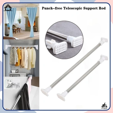 Thanh treo rèm lò xo kim loại, điều chỉnh, gậy kéo dài, kính thiên văn chắc 59.900₫