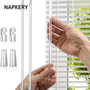 Thanh treo rèm NAPKERY Que rèm sợi thủy tinh trong suốt mở cửa sổ 53,352 VND