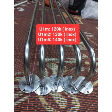 Thanh U Treo Quần Áo INOX Dày Dặn - Tay Vịn Cầu Thang INOX, Tặng Vít Nở, 60.000₫ 2 Thanh U Treo Quần Áo INOX Dày Dặn - Tay Vịn Cầu Thang INOX, Tặng Vít Nở, 60.000₫ 2