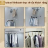 Thanh U treo quần áo thép chịu lực - sào treo tường, sơn tĩnh điện 3 màu, đủ size, kèm vít & tắc kê, giảm giá 20% 7